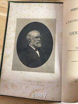 1874 Jones PERSONAL REMINISCENCES OF GEN ROBERT E LEE Civil War Rare Collectible