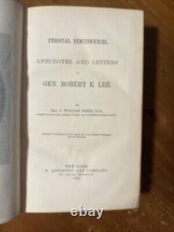 1875 Personal Reminiscences Of Robert E. Lee