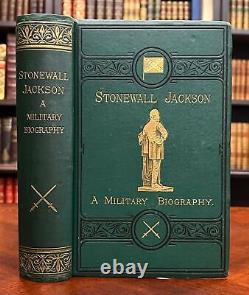 1876 Stonewall Jackson A Military Biography Civil War Confederate Fine Binding