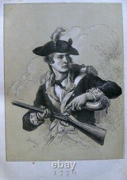1877 U. S. History Set American Revolution CIVIL War Indians Antique Illustrated