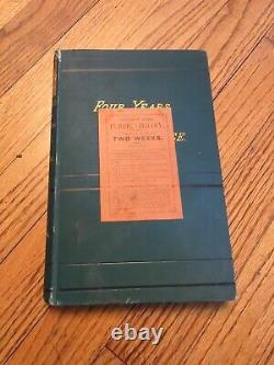1878 Four Years With General Lee by Taylor 1st Ed Civil War
