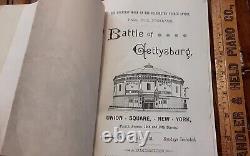 1884 GETTYSBURG BATTLE Civil War New York City 36p program brochure CYCLORAMA NY