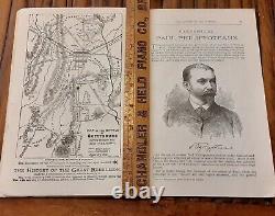 1884 GETTYSBURG BATTLE Civil War New York City 36p program brochure CYCLORAMA NY