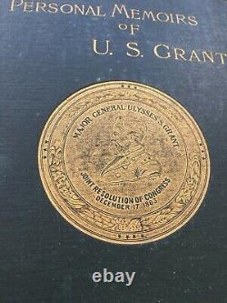 1885 Personal Memoirs U S Grant First Edition Complete VG Civil War Gettysburg