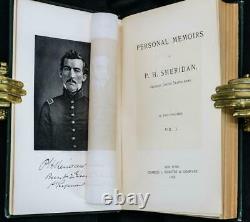 1888 Personal Memoirs of P. H. Sheridan First Edition Civil War Illustrated Fine