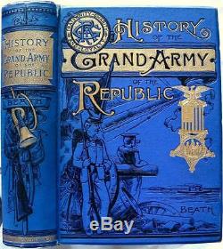 1889 History Of The Grand Army Of The Republic CIVIL War Lincoln Illustrated Vg+