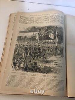 1894 Frank Leslie's Scenes & Portraits Of The CIVIL War Illustrated Folio 1st Ed