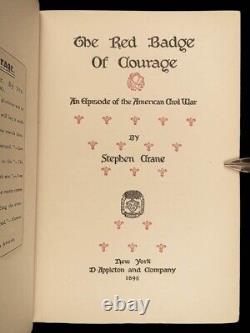 1896 Red Badge of Courage 1st ed Stephen Crane American Civil War Literature