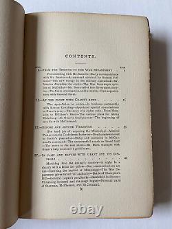 1898 1st Recollections of the Civil War by Charles Dana Scarce VG+