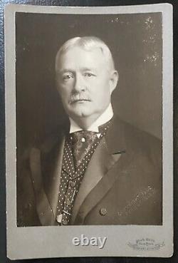 1902 MLB NL 1st President Morgan Bulkeley Baseball HOF Pach NY Cabinet Card