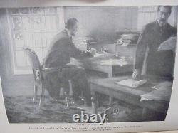 1907 LINCOLN IN THE TELEGRAPH OFFICE Signed by DAVID HOMER BATES CIVIL WAR 1st E