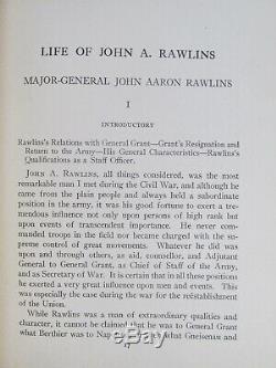 1916 Wilson THE LIFE OF JOHN A. RAWLINS Rare Civil War Bk NEALE PRESS U. S. Grant
