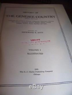 1925 History Genesee Country Buffalo Rochester NY Book Seneca Indian Civil War+