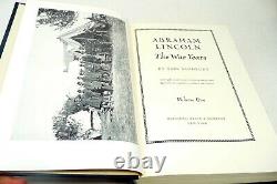 1939 Box Set of 4 ABRAHAM LINCOLN THE WAR YEARS Illustrated CIVIL WAR Sandburg