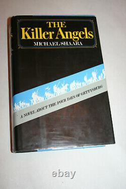 1974 withdj THE KILLER ANGELS GETTYSBURG withsignature Michael Shaara Civil War