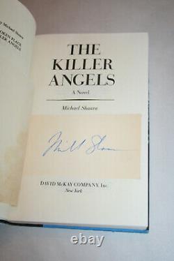 1974 withdj THE KILLER ANGELS GETTYSBURG withsignature Michael Shaara Civil War