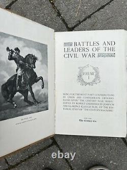 1st ED 1884-1888 Battles & Leaders of the Civil War 4 VOLUME SET Original AS FOU