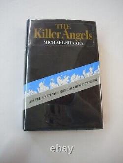 1st Ed The Killer Angels Michael Shaara 1974 Gettysburg Civil War Pulitzer DJ