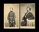 (2) Cdv Photos Of Civil War Soldier Colonel James Smith 128th Ny Vols, Signed