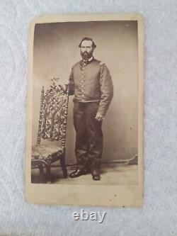 2 OF SAME Civil War Soldier Photo 1ST LT DANIEL B. MERRIMAN HISTORIC CDV NY RARE