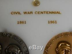 2 Piece 999 Fine Silver & Bronze MEDALLIC ART CO NY Civil War Comm. Medal LG105