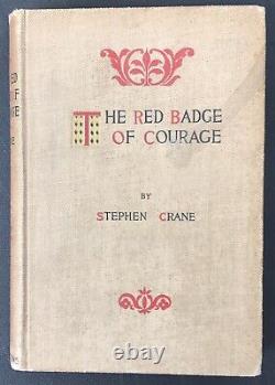 2nd Printing Appleton 1896 The Red Badge Of Courage Stephen Crane No Jacket