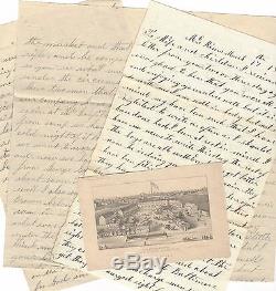 3 Civil War Letters 151st NY Hundreds Wounded at Antietam, McKim's Hospital