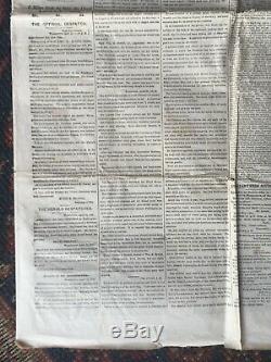 4-15-1865 NY Herald 2am Lincoln Assassination + 7 Other Civil War Newspapers