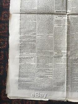 4-15-1865 NY Herald 2am Lincoln Assassination + 7 Other Civil War Newspapers