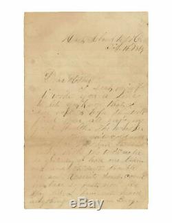 4 Civil War Letters by Private Mason S. Chambers, 169th New York Hart Island
