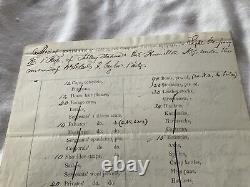 595 Pre Civil War 1st Artillery Ft Hamilton New York Equipment 1850 Invoice LIST