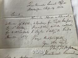 595 Pre Civil War 1st Artillery Ft Hamilton New York Equipment 1850 Invoice LIST