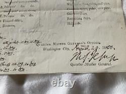 595 Pre Civil War 1st Artillery Ft Hamilton New York Equipment 1850 Invoice LIST