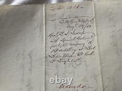 595 Pre Civil War 1st Artillery Ft Hamilton New York Equipment 1850 Invoice LIST