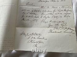 595 Pre Civil War 1st Artillery Ft Hamilton New York Equipment 1850 Invoice LIST