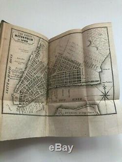 7 pre-Civil War travel guides to NEW YORK CITY some with maps, Daguerreian adverts