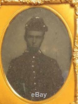 7008-Civil War soldier ambrotype Troy NY Schoonmaker 282 River Street