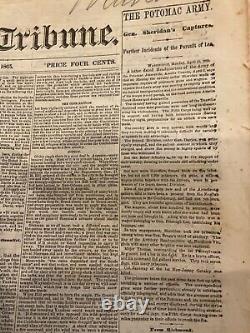 765 CIVIL War North Carolina Battle News 4 Issues Johnston New York Tribune