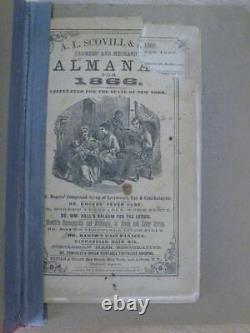 A. L. Scovill & Co.'s MECHANICS' ALMANAC 1866 RARE Good Bye Old Arm Song