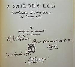 A SAILOR'S LOG Robley D Stevens HC 1909 SIGNED Rear Admiral 40 YEARS NAVY LIFE 8