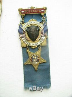 American Bison Medal Buffalo New York CIVIL War Veteran Gar Encampment Medal 189