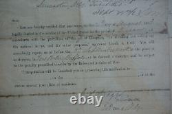American Civil War 1863 Draft Notice Provost Marshal NY Form 93 Original Paper
