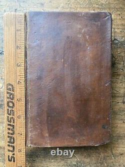 Antique 1843 Pre Civil War Era American HOLY BIBLE Nice Leather Binding New York