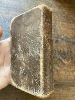 Antique 1843 Pre-Civil War Era HOLY BIBLE Excellent Leather Binding New York