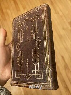 Antique 1858 Pre Civil War Era American HOLY BIBLE Nice Leather Binding NY
