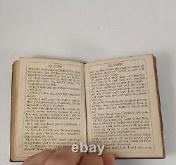 Antique 1861 Civil War Era Gospel Of St. John Small Pocket Bible