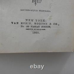 Antique 1866 Civil War Book Youth's History Great Civil War Horton Illustrated