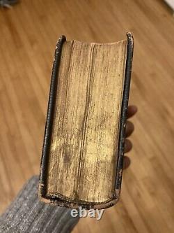 Antique 1867 Civil War Era American HOLY BIBLE Excellent Binding New York ABS