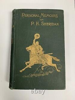 Antique 1888 Personal Memoirs Of P. H. Sheridan Set Volume I & II Webster