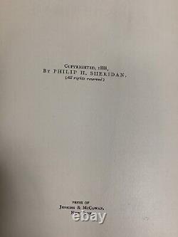 Antique 1888 Personal Memoirs Of P. H. Sheridan Set Volume I & II Webster
